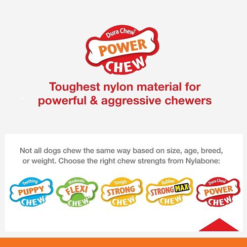 Nylabone 2 Pack of Power Chew Extreme Chewing Braided Bully Stick Alternative Dog Toys, Giant, Made in The USA2 in Saudi Arabia