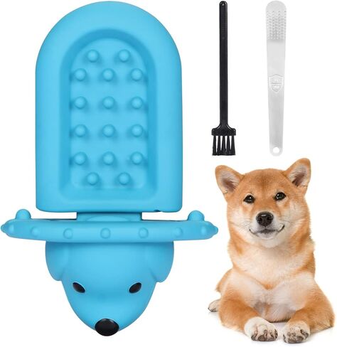 sagud الكلب قفص التدريب أداة لعق لعبة لسلوك تدريب الكلاب، لينة قفص المطاط اللعب الترفيه جرو وسادة التغذية البطيئة، زبدة الفول السوداني علاج موزع التدريب المساعدة للحد من القلق الملل in Kuwait