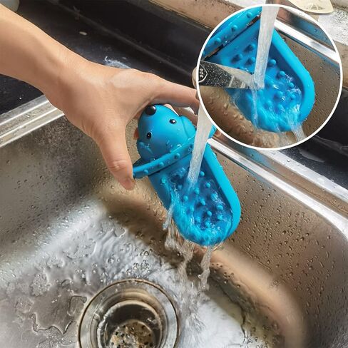 sagud الكلب قفص التدريب أداة لعق لعبة لسلوك تدريب الكلاب، لينة قفص المطاط اللعب الترفيه جرو وسادة التغذية البطيئة، زبدة الفول السوداني علاج موزع التدريب المساعدة للحد من القلق الملل in Kuwait