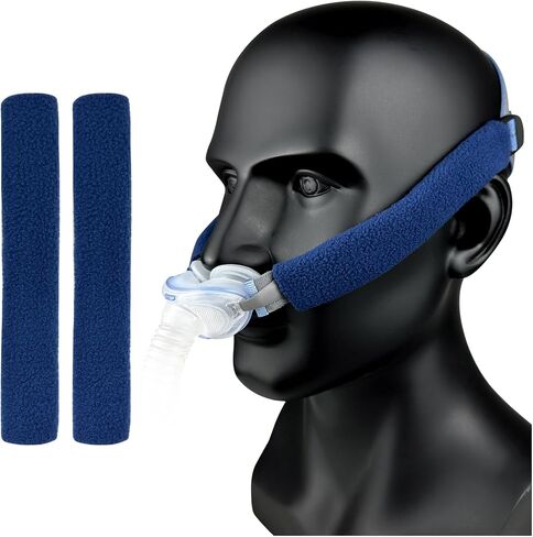 ترقية Airsense 10 11 أغطية الرأس مع أغطية الأشرطة Airfit P10 CPAP أشرطة أغطية الرأس الأنفية مشبك متكامل قابل للتعديل بالكامل مناسب لـ Resmed Airfit P10 N30 Airsense 10 11 قناع وسادة الأنف 2 حزمة - وردي in Saudi Arabia