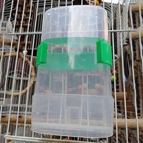 جهاز اطعام الطيور الاوتوماتيكي من قطعتين، موزع اعلاف الطيور بشكل شفاف، موزع مياه لتغذية الطيور in Kuwait