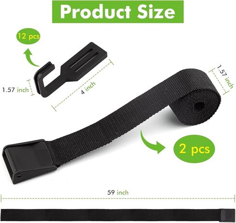 ANTEQI Treestand Strap Hangers with Heavy Duty Hooks,Tree Stand Strap Gear Hanger for Hunting Gears Bow,Outdoor Tree Stand Bow Gear Hanger for Camping Hiking in Kuwait