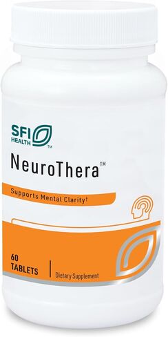 Klaire Labs Neurothera - 12 تركيبة مغذية نشطة عصبيًا مع الفوسفاتيديل سيرين والكولين والجنكة، مزيج الدعم المعرفي بدون منتجات ألبان أو مواد حافظة صناعية (60 قرصًا) in Saudi Arabia