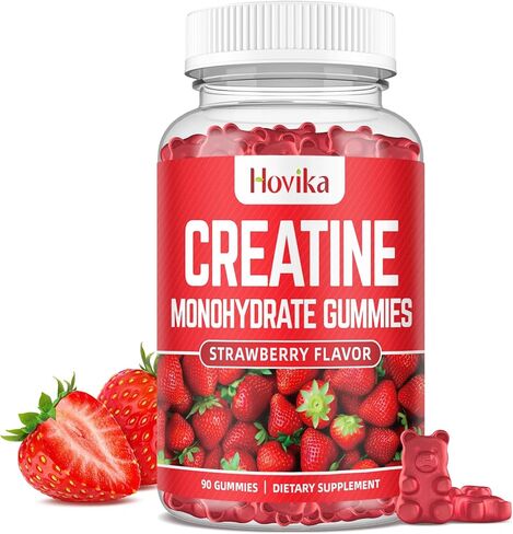 مضغ كرياتين مونوهيدرات للرجال والنساء - مضغ أقراص كرياتين مونوهيدرات 3 جم - سهل الهضم، مضغ سريع الامتصاص - بناء العضلات، وتحسين التعافي، والقوة، والتحمل، 90 قطعة، منخفض السكر in Kuwait