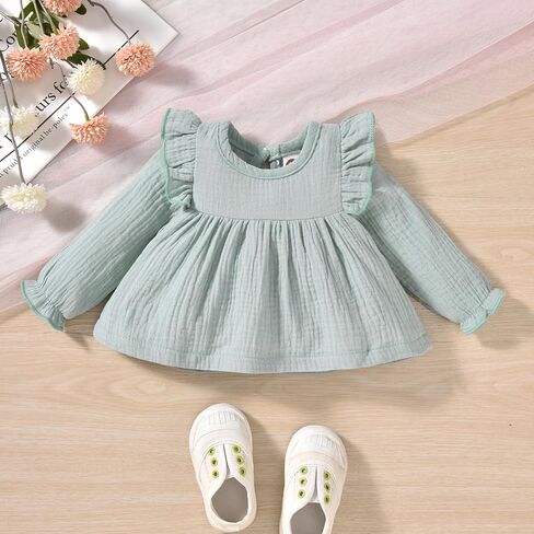 HINTINA Infant Baby Girl Long Sleeve Fall Winter Outfits With Headband in Kuwait