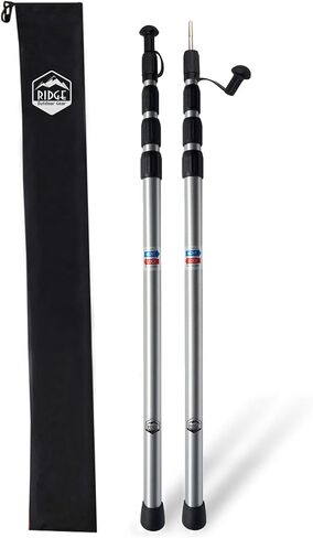 Ridge Outdoor Gear Adjustable Telescoping Tarp Tent Poles Rod, Extending Portable Collapsible for Camper Awning Tarpaulin Camping in Saudi Arabia