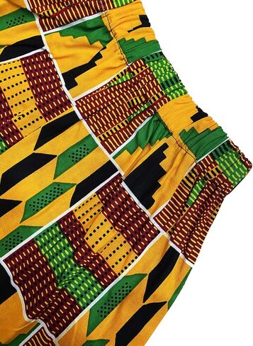 ألينا بيل الأفريقية طفلة التنانير Kente طباعة الزي تنورة قصيرة + عقال 2 قطعة مجموعة الملابس in Kuwait