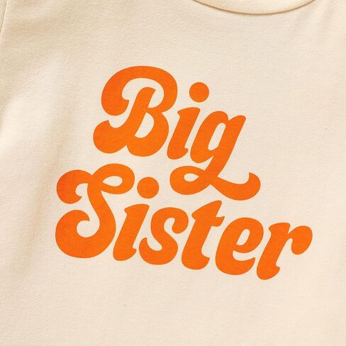 ملابس Viworld Big Sister للفتيات الصغيرات بأكمام قصيرة تي شيرت + مجموعة ملابس تنورة من الدنيم in Kuwait