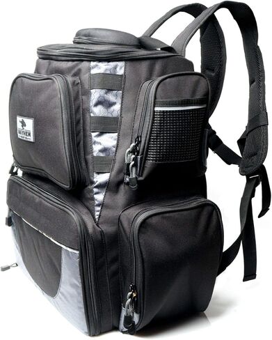 Mayhem Bait Co. Premium Fishing Tackle Backpack with (4) 3700 Organizer Trays, Tackle Box Organizer Bag in Saudi Arabia