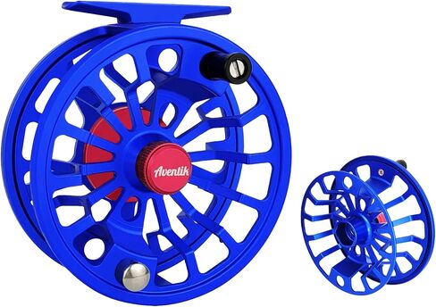 Aventik FLK Fly Fishing Reel Aluminum Trout 5/7wt Large Arbor Freshwater Fly Reel with Extra Spool in Saudi Arabia
