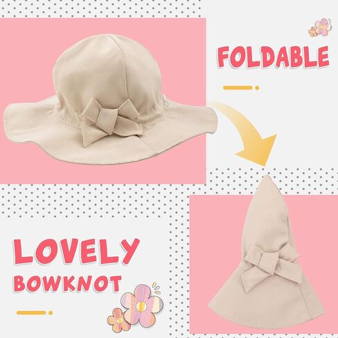 Baby Sun Hat Girls Floppy Bucket Hat Summer Toddler Outdoor Cap for Swim Beach in Kuwait