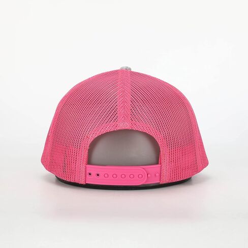 Women's/Girls - she-go. Snapback Adjustable Embroidered OG Trucker Hat - Surf, Beach, Sports, Trendy, Girls, Women (Pink/Grey), Pink/Grey in Kuwait