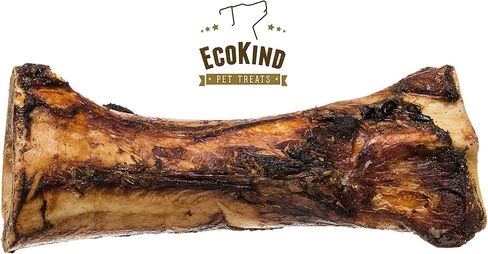 عظم ساق صحي محشو للكلاب - عظام كلب كبيرة مملوءة لجميع السلالات - علاجات لحمية قابلة للهضم ومغذية للحيوانات الأليفة للمضغ العدواني (6 بوصات طبيعية 2 عبوة) in Kuwait