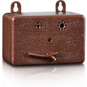 Ultrasonic Anti Barking Box Deterrent, Waterproof Ultrasound Dog Bark Control Devices with 3 Modes, 50 Ft Sonic Dog Bark Box Silencer for Indoor & Outdoor Use, Portable and Safe Training Aid - Brown