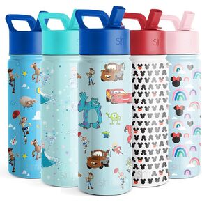 Simple Modern Star Wars Baby Yoda Grogu Water Bottle for Kids | Reusable Cup with Straw Lid Insulated Stainless SteelTumbler Gifts for Toddlers Boys | Summit Collection | 18oz R2D2