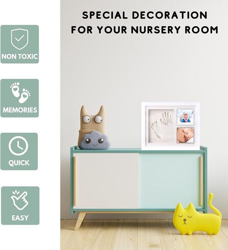 Baby Clay Handprint and Footprint Kit - Baby Shower Gifts and Perfect Nursey Room Decoration - New baby gifts and parents gifts in Kuwait