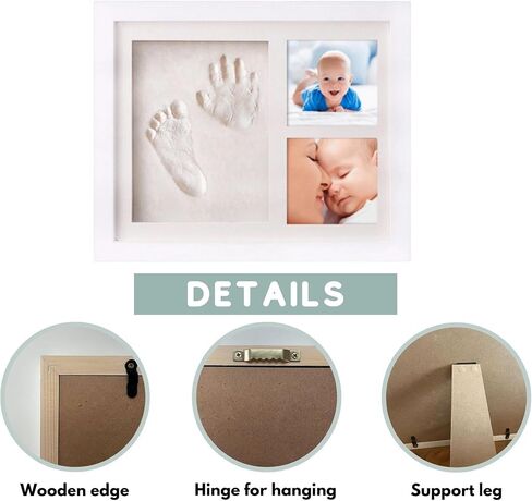 Baby Clay Handprint and Footprint Kit - Baby Shower Gifts and Perfect Nursey Room Decoration - New baby gifts and parents gifts in Kuwait