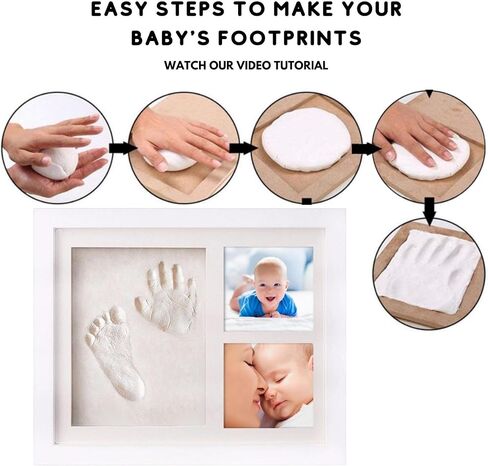 Baby Clay Handprint and Footprint Kit - Baby Shower Gifts and Perfect Nursey Room Decoration - New baby gifts and parents gifts in Kuwait
