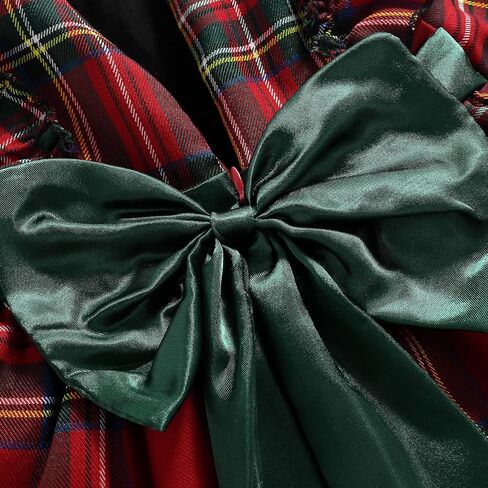 Toddler Baby Girl Christmas Dress Buffalo Plaid Tulle Tutu Skrit Princess Dress Xmas Clothes Outfit for Kids 3M-7T in Saudi Arabia