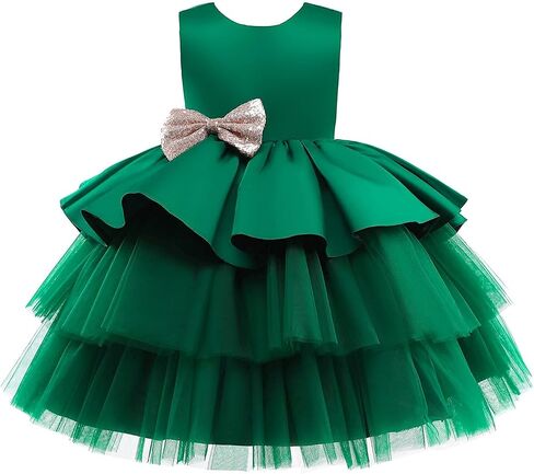 Nileafes Toddler Baby Girls Birthday Tulle Princess Dress Party Tutu Dresses in Kuwait