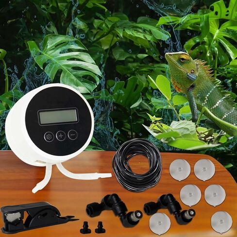 بخاخ للزواحف من اف اس كيو واي ام واي جي اس - نظام ذكي لصنع رذاذ الزواحف - مرطبات للزواحف مع شاشة رقمية وسقي تلقائي in Kuwait