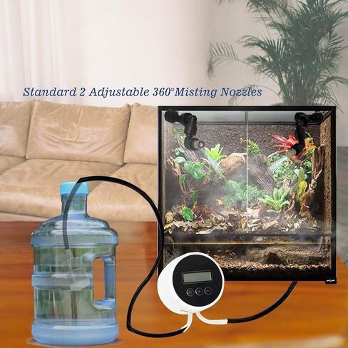 بخاخ للزواحف من اف اس كيو واي ام واي جي اس - نظام ذكي لصنع رذاذ الزواحف - مرطبات للزواحف مع شاشة رقمية وسقي تلقائي in Kuwait