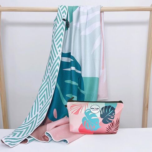 Pangaloo Surf Co Microfiber Beach Towel with Neoprene Bag in Kuwait