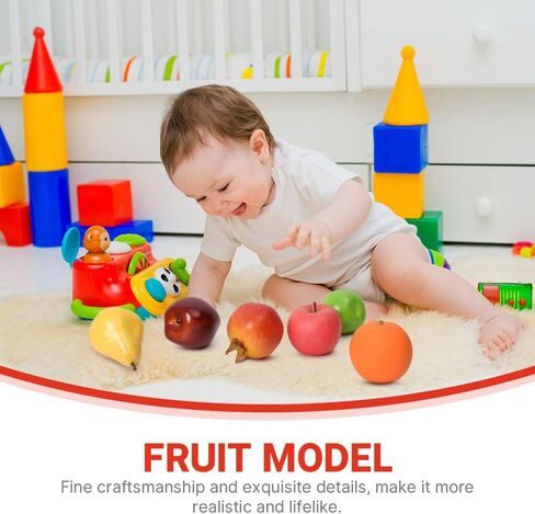Luckforest Artificial Fruits Pack, Fake Fruits for Home Decor Simulation Fruit Set, Faux Fruits Modle Set for Home Kitchen Table Decor Photography Props, Mix Fruits 6Pcs/Set in Saudi Arabia