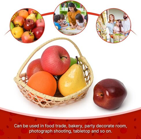 Luckforest Artificial Fruits Pack, Fake Fruits for Home Decor Simulation Fruit Set, Faux Fruits Modle Set for Home Kitchen Table Decor Photography Props, Mix Fruits 6Pcs/Set in Saudi Arabia