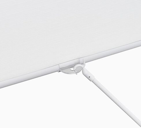 قضيب سحب ميلين للستائر والظلال اللاسلكية، قضيب سحب تلسكوبي من 16.5 بوصة إلى 29.7 بوصة شماعة ملابس سهلة سحب ظلال النوافذ لأعلى ولأسفل - (أبيض، عبوة واحدة) in Kuwait