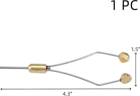 HNGSON Fly Tying Bobbin Bobbin Threader Brass Steel Fly Tying Tools 110mm/4.3" Length in Kuwait