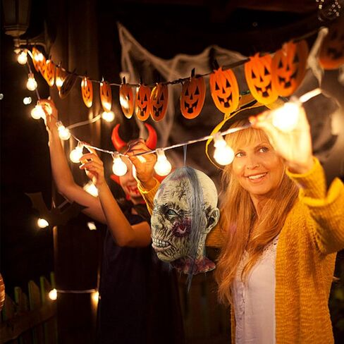 رأس مقطع الرأس، رأس دماء حاد ومرعب في الهالوين مع شعر مستعار تنكري من اللاتكس (زومبي) in Kuwait