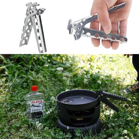 Cyberone Aluminum Bowl Pot Gripper Pan Gripper Hot Dish Plate Holder Pot Holder Lifter Clip Clamp for Outdoor Cooking Camping Picnic BBQ Length 4.9" in Saudi Arabia