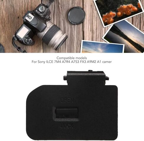 Replacement Battery Door Cover ILCE, 7M4 A7R4 A7S3 FX3 A9M2 A1 Camera Replacement Repair Parts Camera Battery Lid in Saudi Arabia