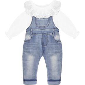 CHUMHEY Baby Pant Set,Toddler Overall Set,Little Girl Overall Shirt Cute Cartoon in Kuwait