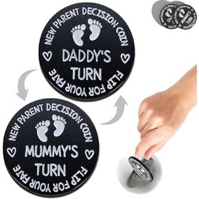 Baby Shower Gifts Parents Decision Coins for New Mom&Dad,Funny New Baby Gifts New Mom Gifts New Parents Gifts for Couples,Postpartum Gifts for Mom Essentials in Kuwait