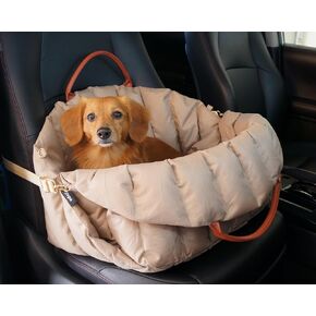ZEPA Premium Dog Car Seat with Safety Leash, Dog Carrier for Small Dogs Under 25 Pounds, Pet Car Seat for Cats, Puppy Car Seat and Travel Accessories, Dog Bed for Car, Dog Booster seat for Car in Saudi Arabia