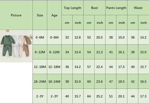 MAYUMMPY Baby Boys Girl Solid Color Outfit Sweatsuit Crewneck Sweatshirt Sweatpants Pants Set Fall Winter Clothes in Saudi Arabia