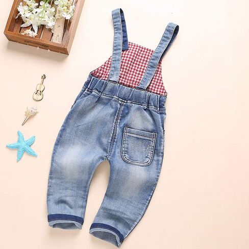 CHUMHEY Baby Pant Set,Toddler Overall Set,Little Girl Overall Shirt Cute Cartoon in Kuwait