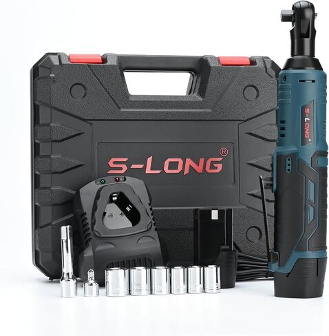 مفتاح عدة بسقاطة كهربائي لاسلكي من اس-لونج، 3/8 انش 50 قدم - باوند 400 دورة في الدقيقة 12 فولت in Kuwait