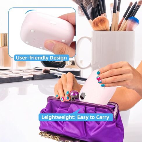 Wynthorix Contact Lens Cleaner Machine, Ultrasonic Contact Lens Cleaner,Auto Contact Lens Case with Mirror LED for Timer Reminder Remover Cleaning Colored Contact Lens Soft Lens Travel & Daily Care in Kuwait