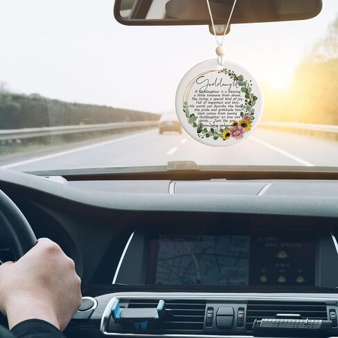 زخرفة عيد الميلاد للابنة الروحية من العرابين 2023، هدايا العرابين، تذكار معمودية التعميد، زخرفة سيراميك 2.83 بوصة in Kuwait