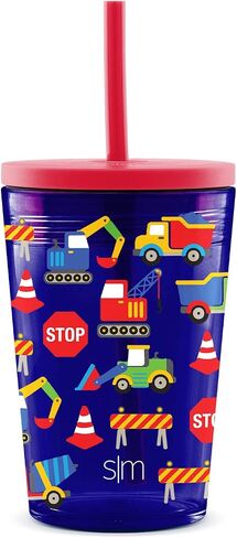 Simple Modern Toddler Cup Plastic BPA-Free Tritan Tumbler with Silicone Straw Lid | Reusable and Durable for Kids, Boys, Girls | Classic Collection | 12oz, Unicorn Rainbows in Saudi Arabia