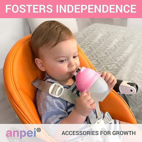 3-in-1 Weighted Straw Sippy Cup Conversion Kit for Comotomo Bottles | Versatile, Leak-Proof - Easy-to-Use Solution for Babies and Toddlers | Compatible with 5oz & 8oz Bottle (Green) in Saudi Arabia