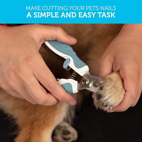 Paws & Pals Dog Nail Clipper Trimmer Scissors for Large or Small Cats and Pets –Stainless Steel Trimming Grooming Tool with Safety Latch & Non-Slip Grip for Home & Professional Use in Kuwait