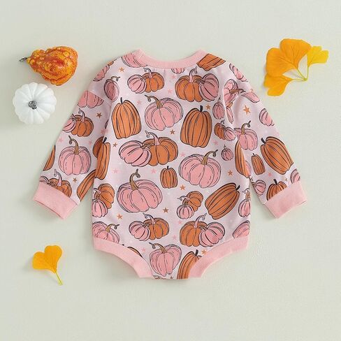Kuriozud Newborn Baby Boy Girl Bubble Romper Fall Winter Clothes | Baby Boy Girl Sweatshirt Romper for Football Game Day, Halloween, Thanksgiving, Christmas, New Year Gift, Photoshoot, 0-18M in Saudi Arabia