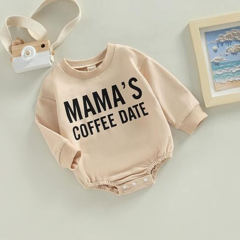 Kuriozud Newborn Baby Boy Girl Bubble Romper Fall Winter Clothes | Baby Boy Girl Sweatshirt Romper for Football Game Day, Halloween, Thanksgiving, Christmas, New Year Gift, Photoshoot, 0-18M in Saudi Arabia