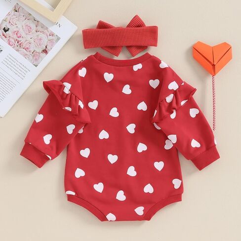 Hnyenmcko Newborn Baby Girl Boy Christmas Outfit Letter Print Sweatshirt Romper Long Sleeve Santa Oversized Bubble Onesie in Saudi Arabia