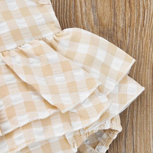 2 قطعة ملابس الفتيات حديثي الولادة بذلة مخططة رومبير Playsuit عقال ملابس 0-24 شهرًا in Kuwait