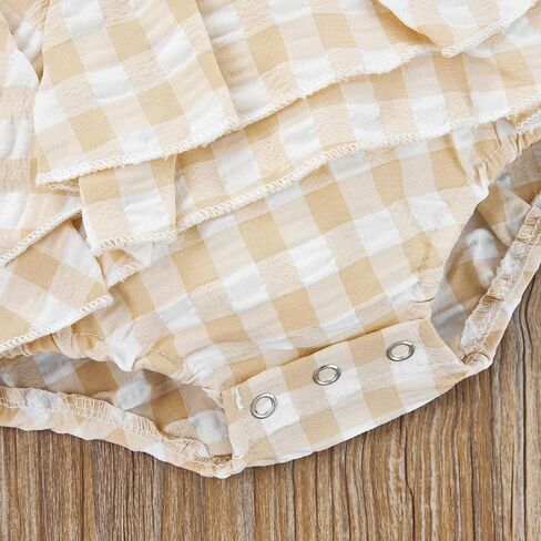 2 قطعة ملابس الفتيات حديثي الولادة بذلة مخططة رومبير Playsuit عقال ملابس 0-24 شهرًا in Kuwait